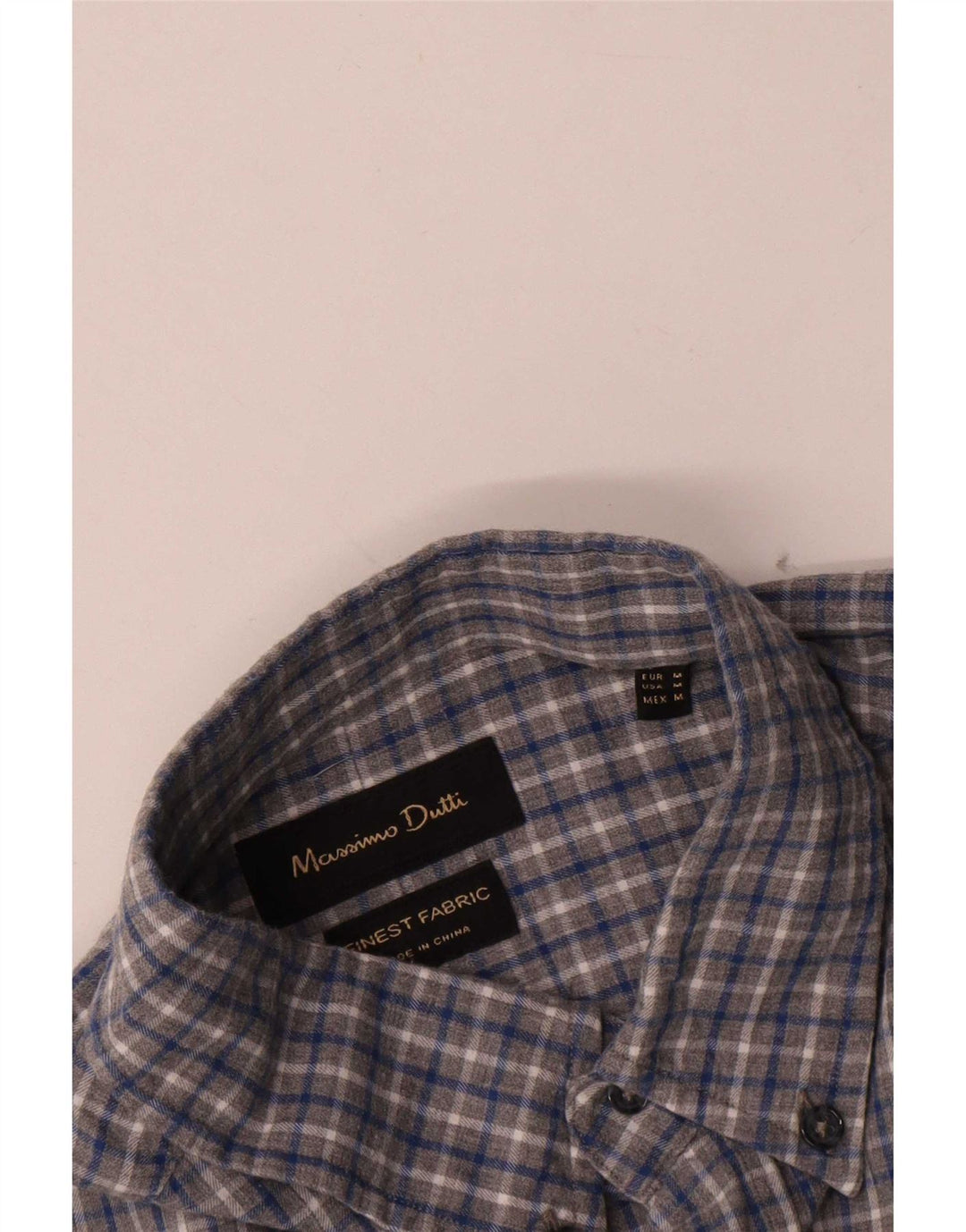 Koszula męska Massimo Dutti w średnią szarą kratkę