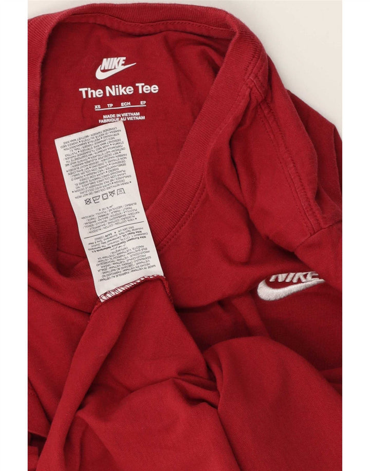 T-shirt męski Nike Top XS, czerwony, bawełniany