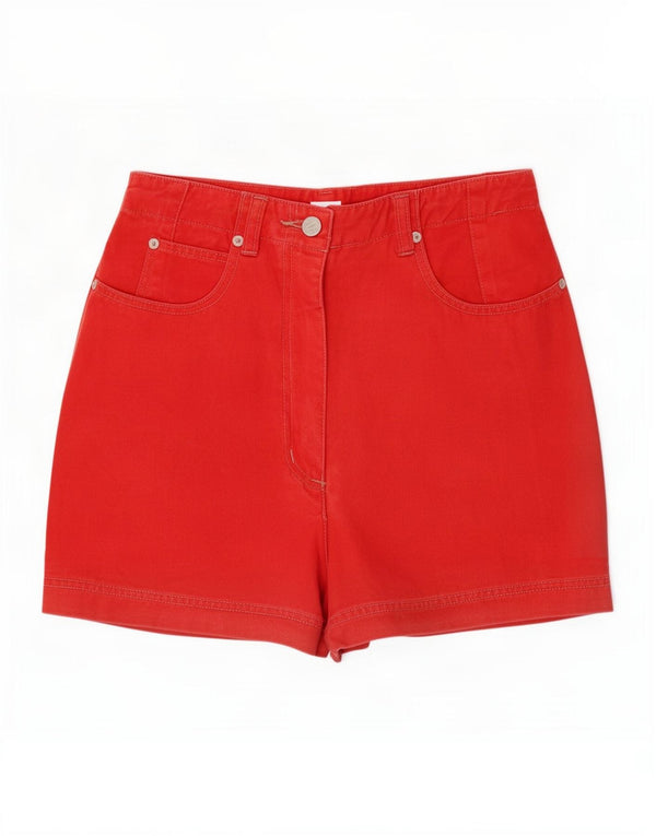 Damskie szorty River Island z wysokim stanem UK 12 Medium W26, czerwone, bawełniane