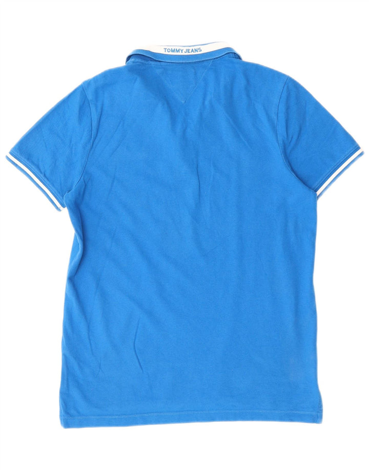 Męska koszulka polo Tommy Hilfiger, duża, niebieska, bawełniana