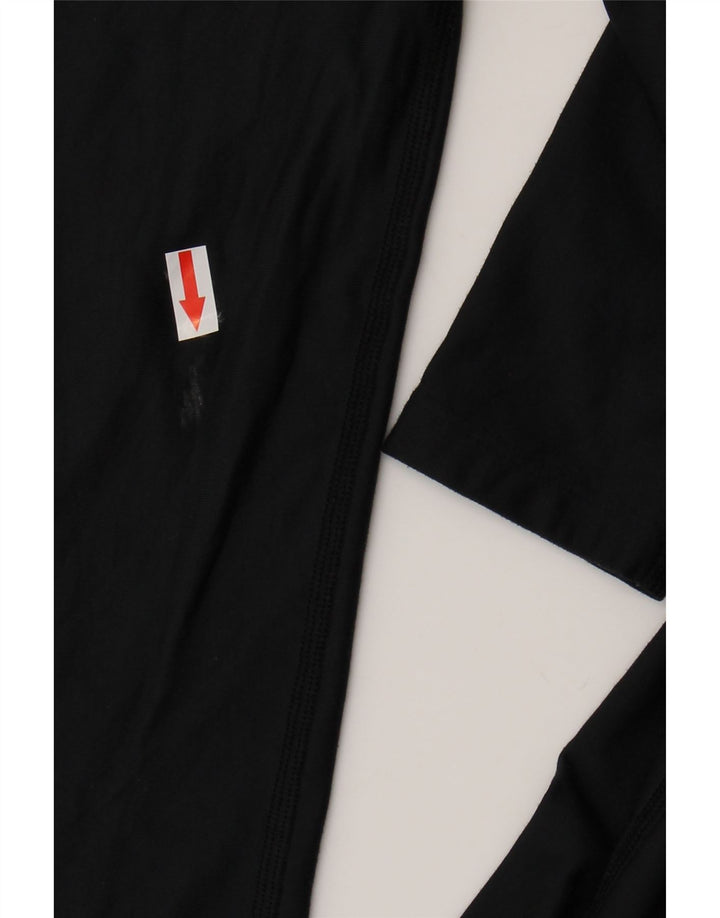 Damski top kompresyjny Under Armour z długim rękawem, UK 14, duży, czarny poliester