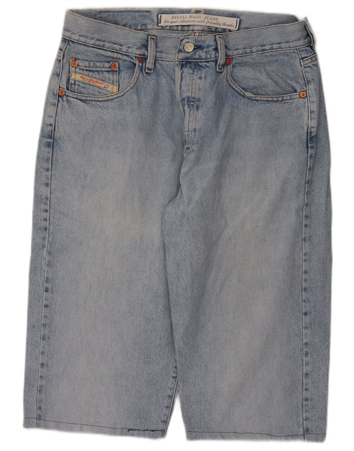 Męskie spodenki jeansowe Diesel W34, duże, niebieskie, bawełniane