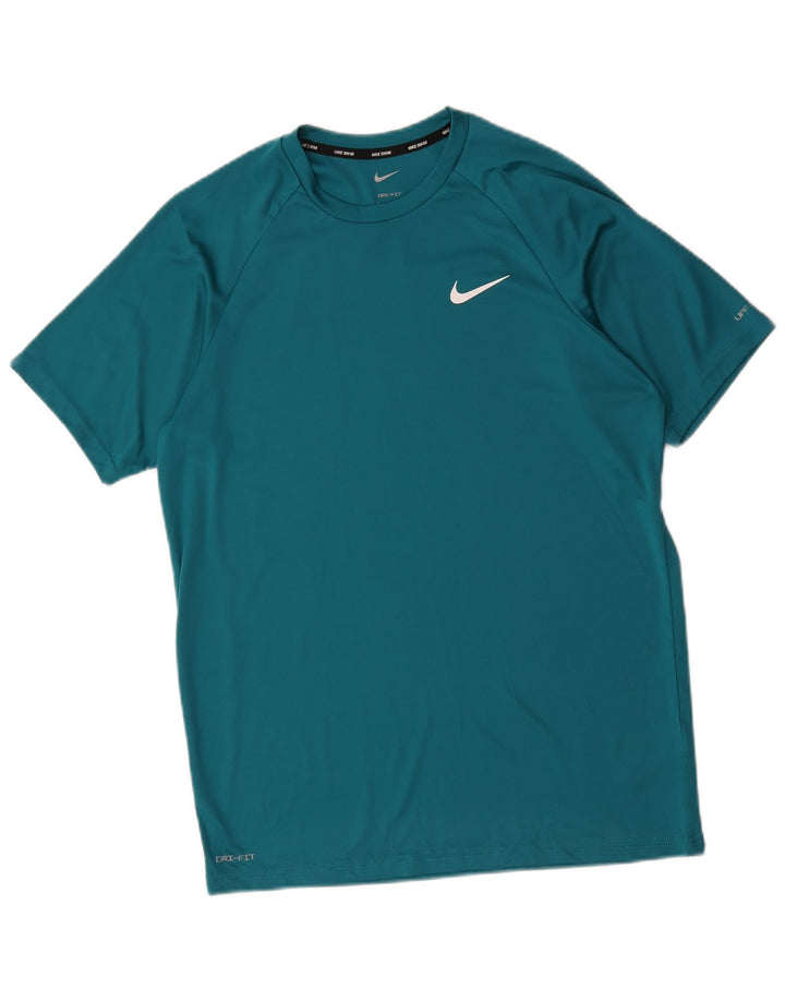Męska koszulka Nike Dri Fit Top, średni niebieski poliester