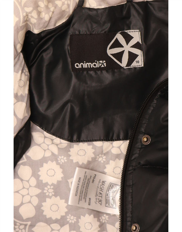 Damska kamizelka oversize Animal UK 10, mała, czarna, poliester