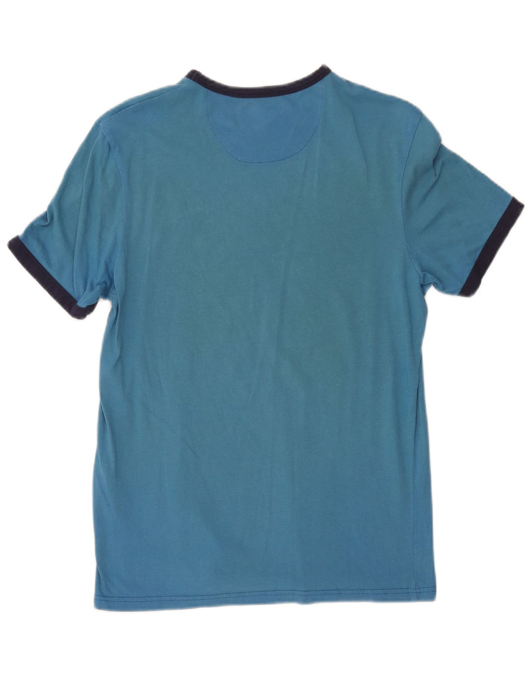 T-shirt męski Lyle & Scott, mały, niebieski, bawełniany z blokami kolorów
