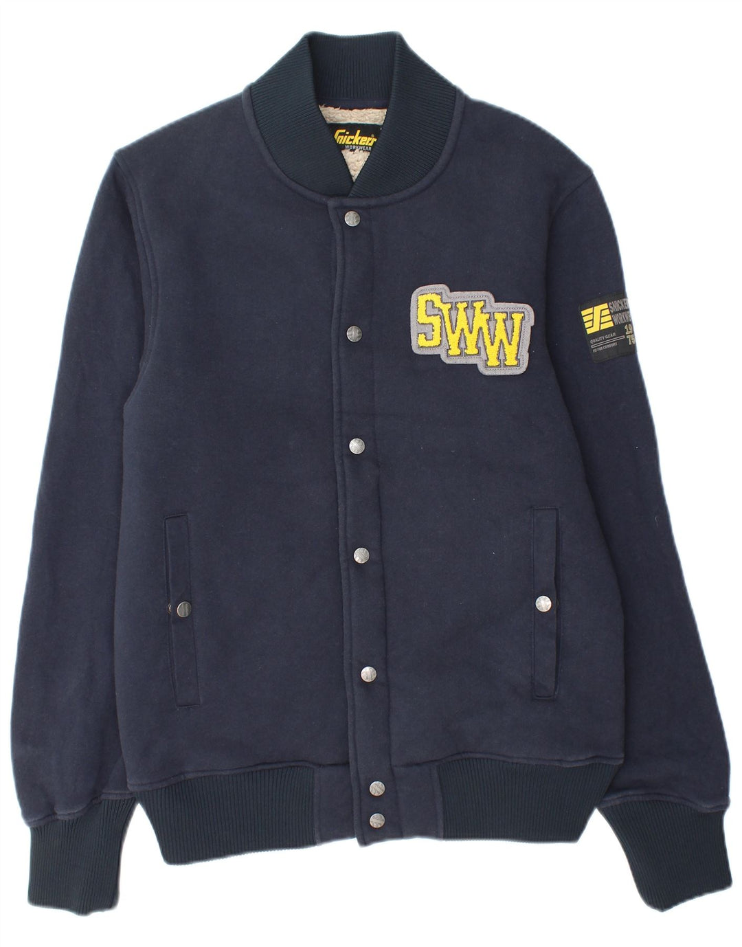 Kurtka męska SNICKERS Sherpa Varsity UK 38, średnia, granatowa, bawełniana