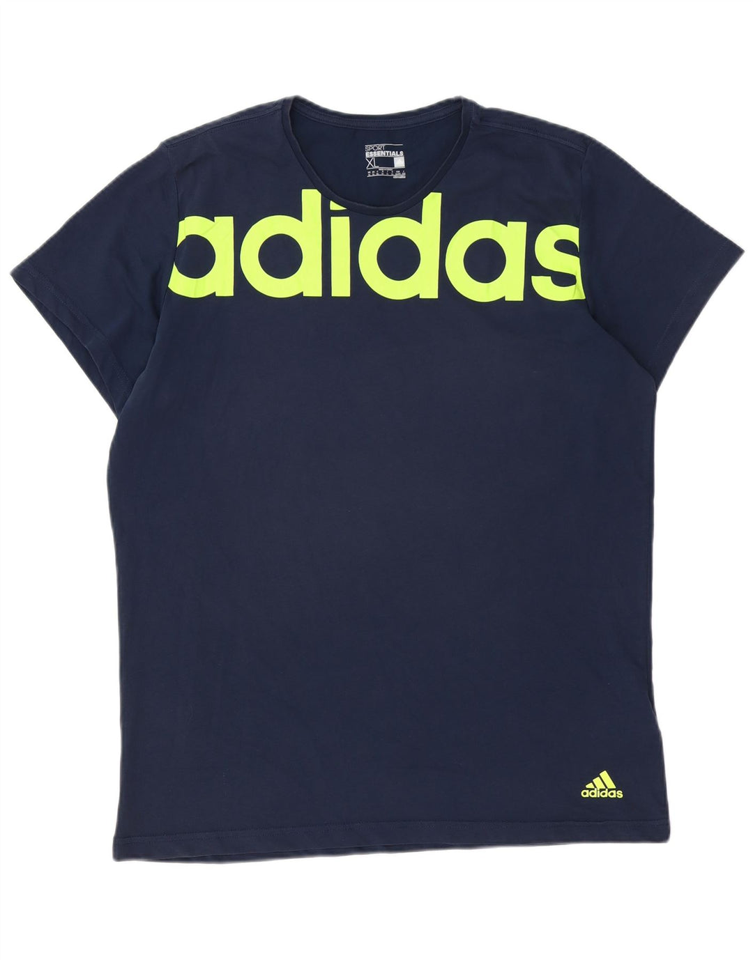 Męska koszulka ADIDAS Climalite Graphic Top XL, granatowa, bawełniana