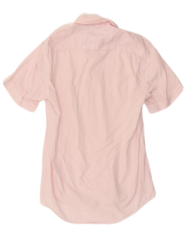 Koszula męska Daniele Alessandrini rozmiar 39 15 1/2 w średnie różowe prążki