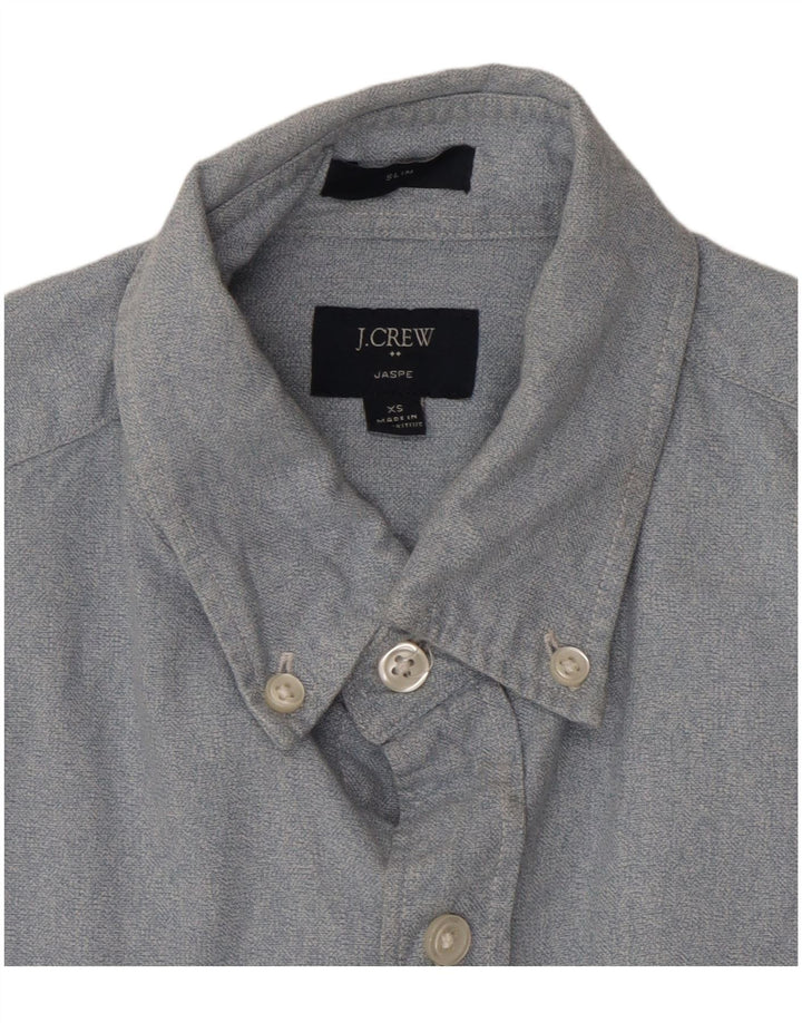 J. CREW Męska koszula slim fit XS, niebieska, bawełniana