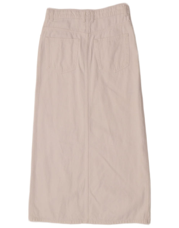 Damska spódnica dżinsowa Mango Średnia W30 Biała bawełna