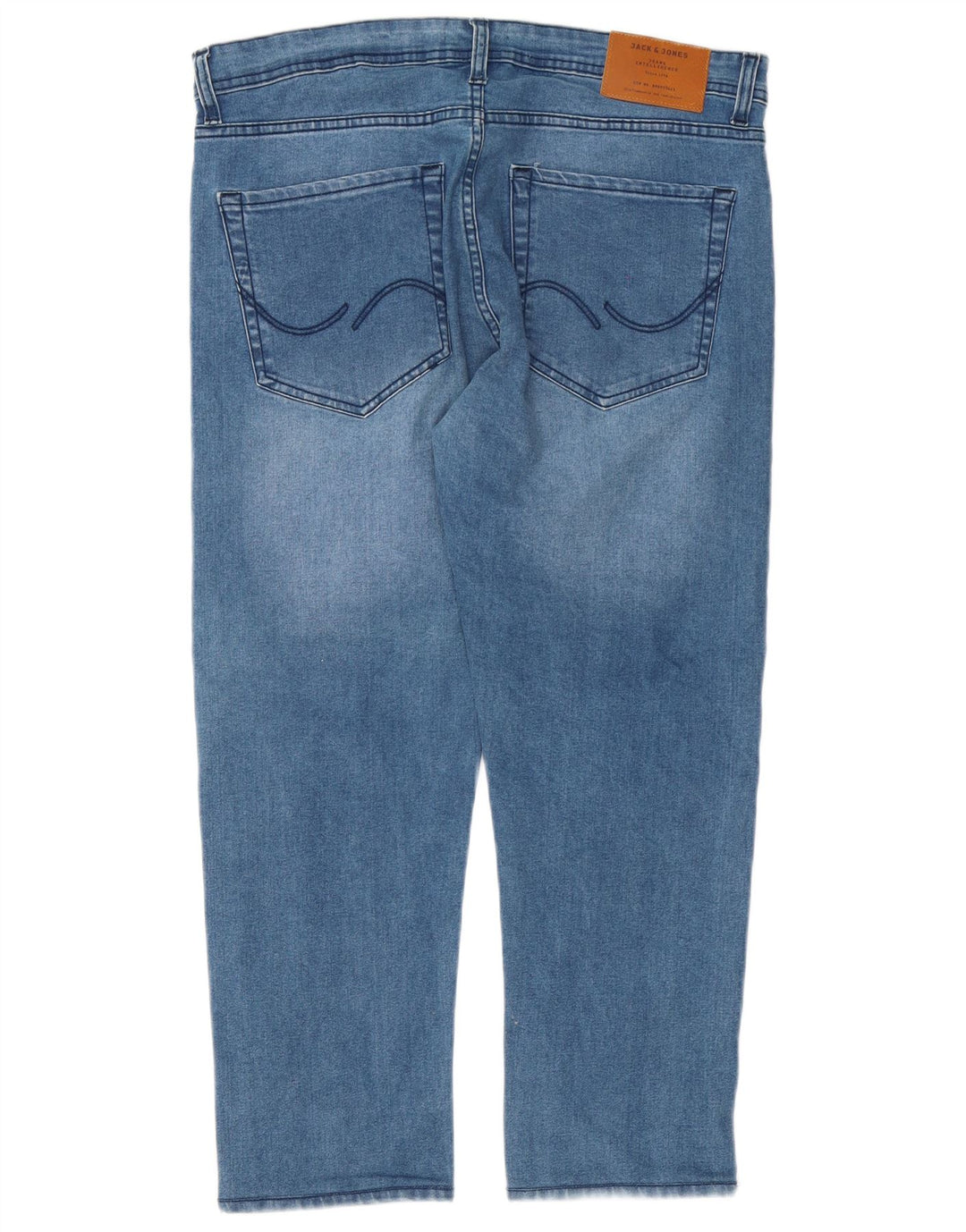 Męskie proste dżinsy Jack & Jones W36 L26 Niebieskie bawełniane