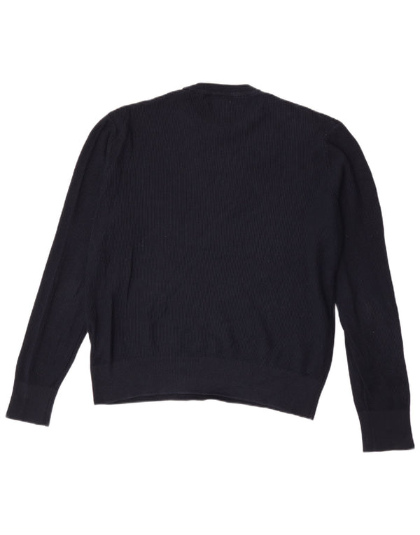 Męski sweter z okrągłym dekoltem Zara, średni granat