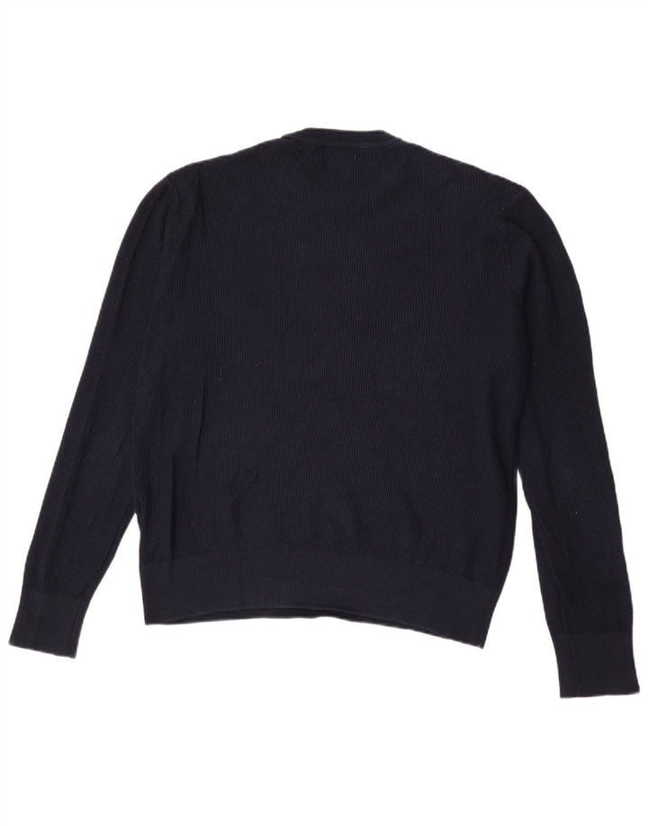 Męski sweter z okrągłym dekoltem Zara, średni granat