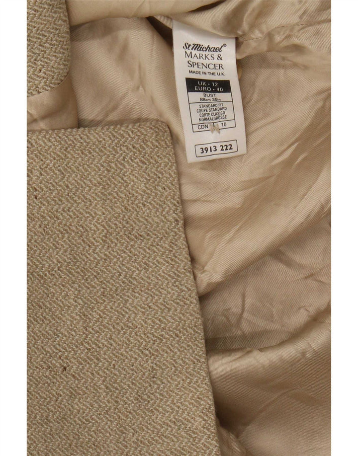 Marks & Spencer Damska marynarka St. Michael Blazer UK 12 Średni Beż