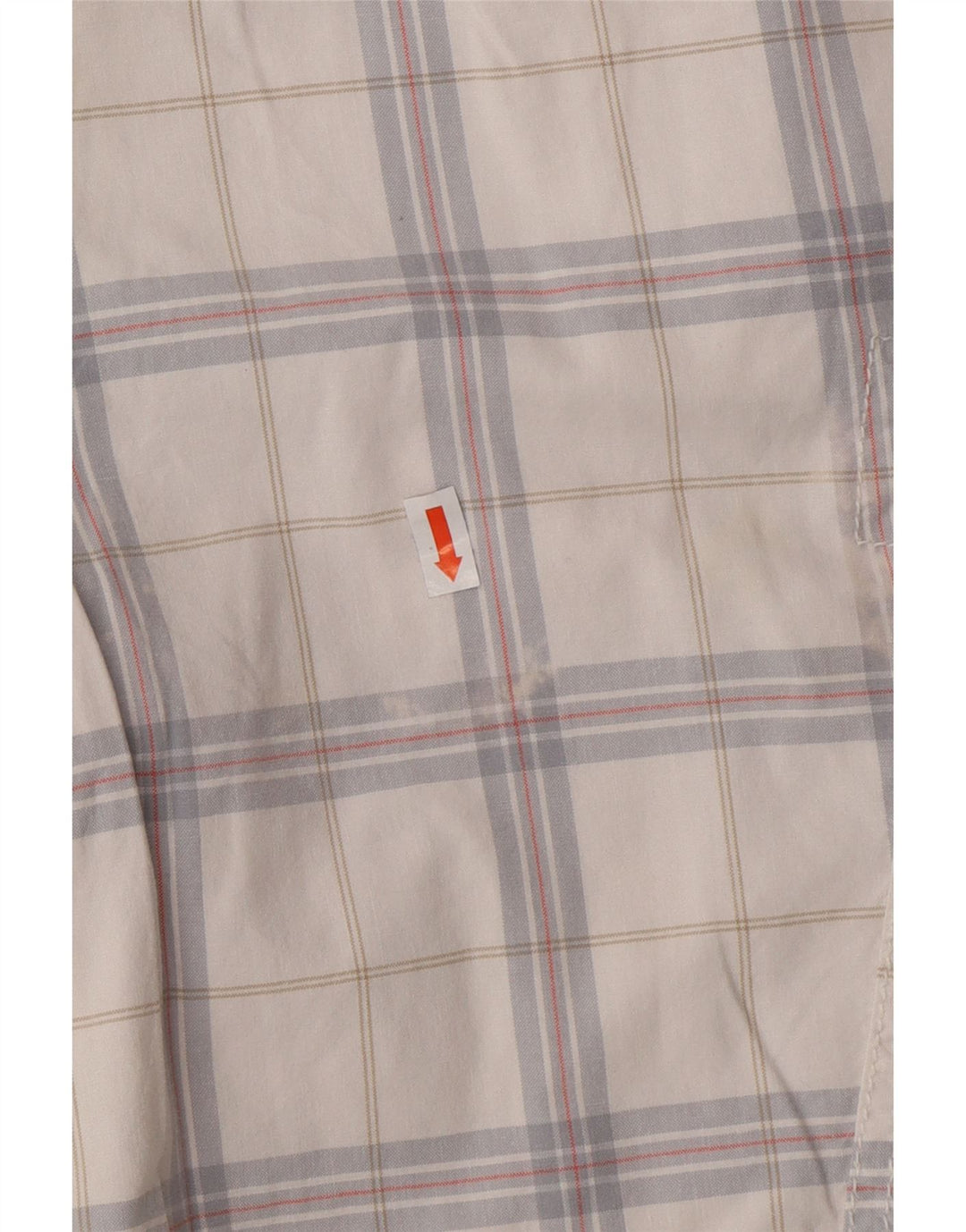 Męskie spodenki cargo CALVIN KLEIN W32, bawełna w średnią białą kratkę