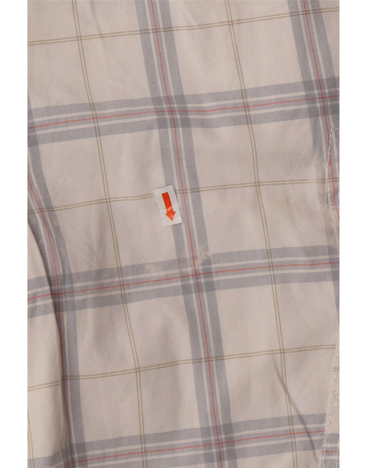 Męskie spodenki cargo CALVIN KLEIN W32, bawełna w średnią białą kratkę