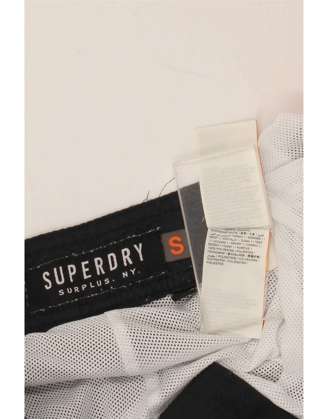 Męskie spodenki kąpielowe Superdry Graphic Regular, mały niebieski poliester