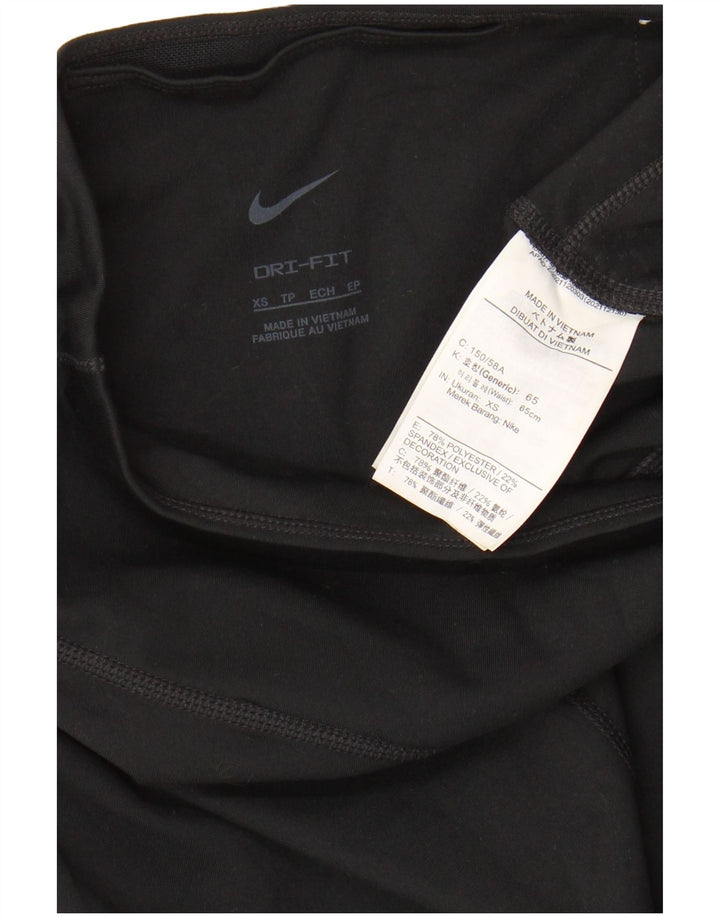 Damskie legginsy NIKE Graphic UK 4 XS, czarny poliester