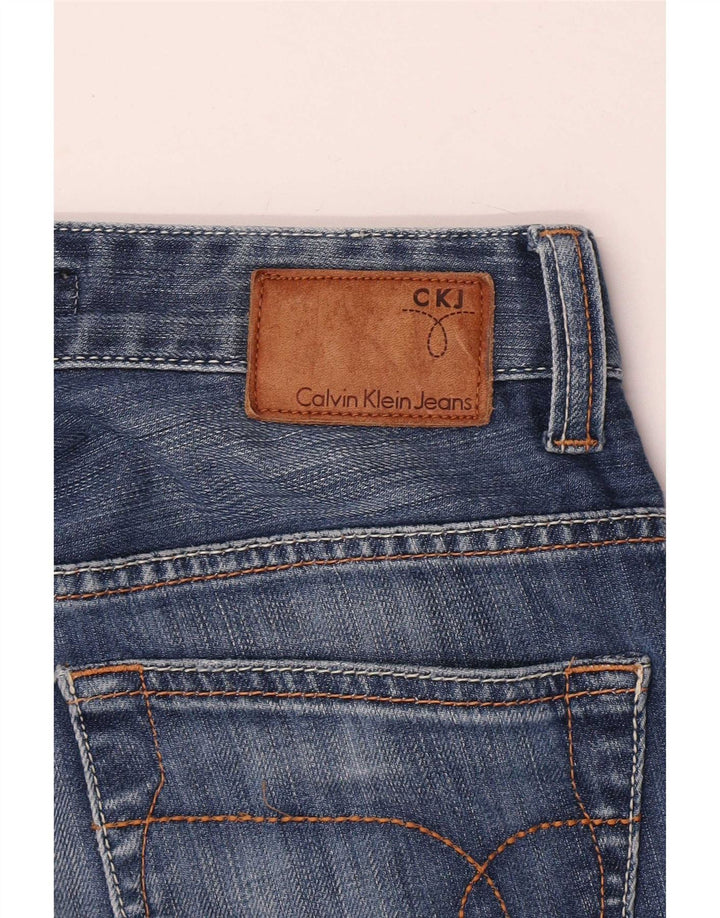 Damskie jeansy Calvin Klein Straight W30 L34 Niebieskie
