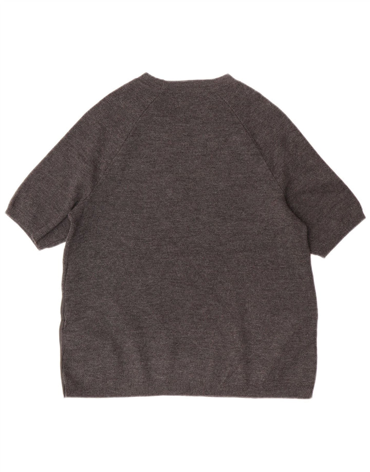 J. CREW Damski sweter oversize z okrągłym dekoltem UK 6 XS, szary