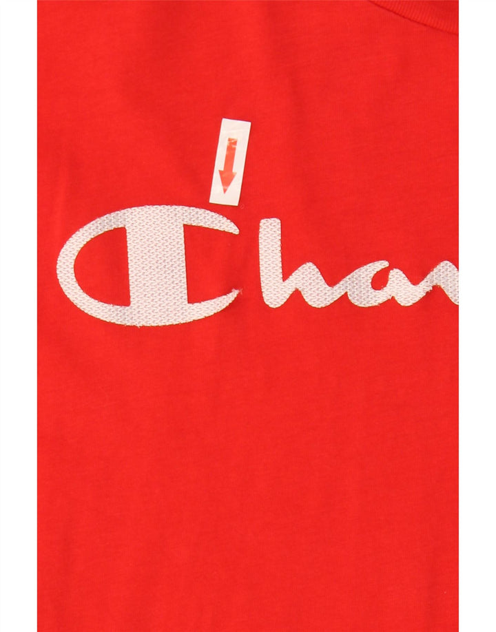 Męski T-shirt z grafiką CHAMPION Top, średni czerwony
