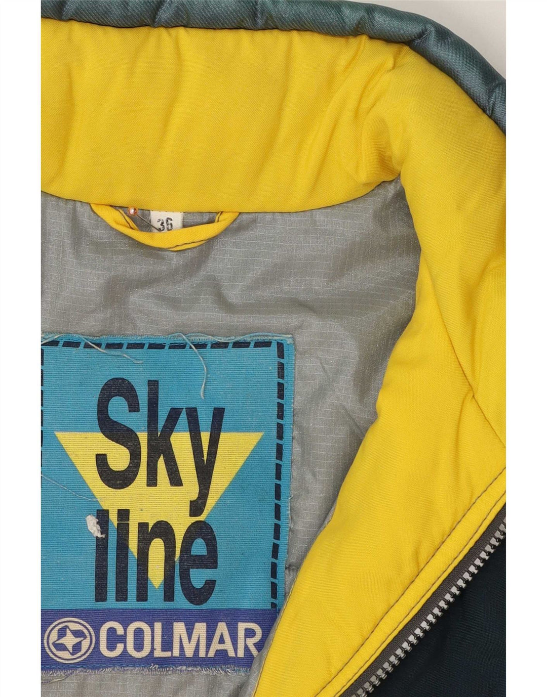 Męska kurtka narciarska Colmar IT 36 Small Yellow Colorblock Poliamid
