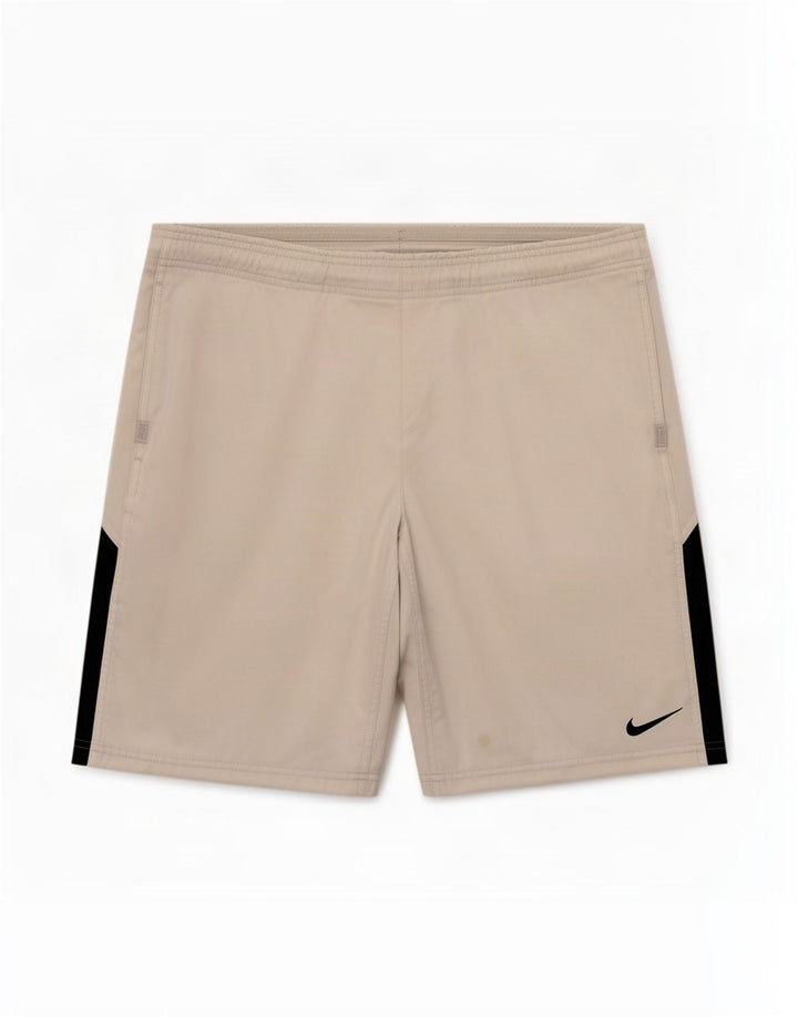 Męskie spodenki sportowe Nike Dri Fit, mały, biały, poliestrowy blok kolorów