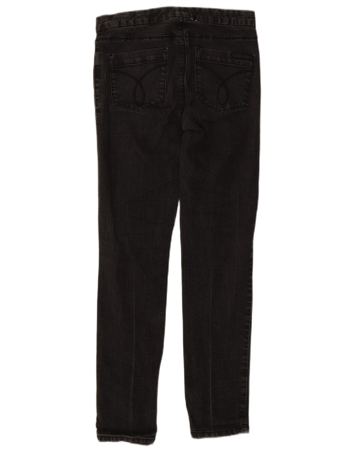 CALVIN KLEIN Damskie jeansy slim US 10 Large W32 L30 Szara bawełna