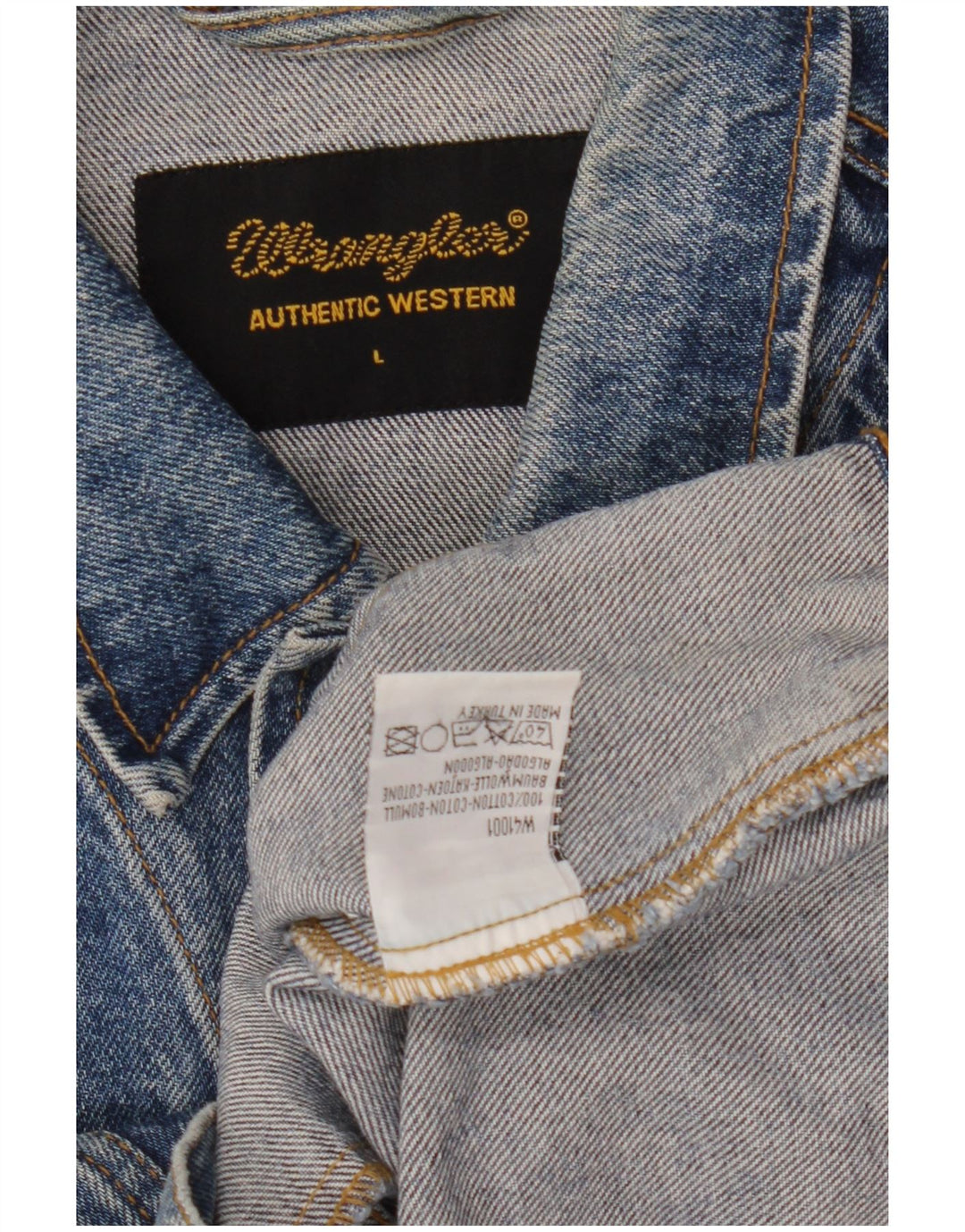 Męska kurtka dżinsowa Wrangler UK 40, duża, niebieska, bawełniana