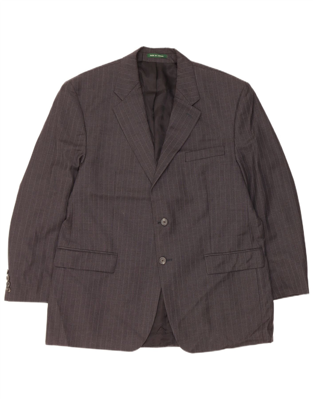 Ralph Lauren Męska marynarka zapinana na 2 guziki UK 44 XL Szara wełna w prążki
