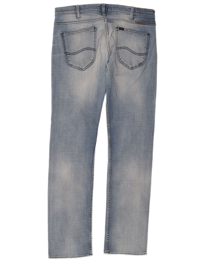 Męskie jeansy Lee Powell Slim W34 L34 Niebieskie bawełniane