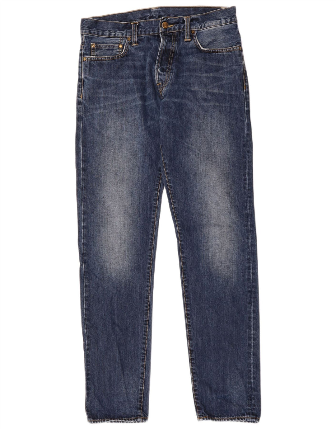 Carhartt Męskie Klondike Straight Jeans W30 L32 Niebieskie bawełniane