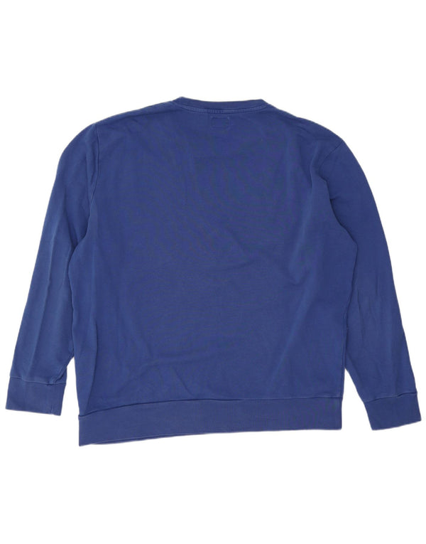 Męska bluza z grafiką Levi's, sweter XL, niebieska bawełna