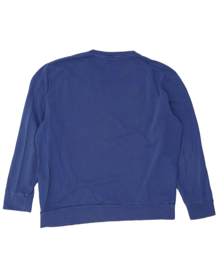 Męska bluza z grafiką Levi's, sweter XL, niebieska bawełna