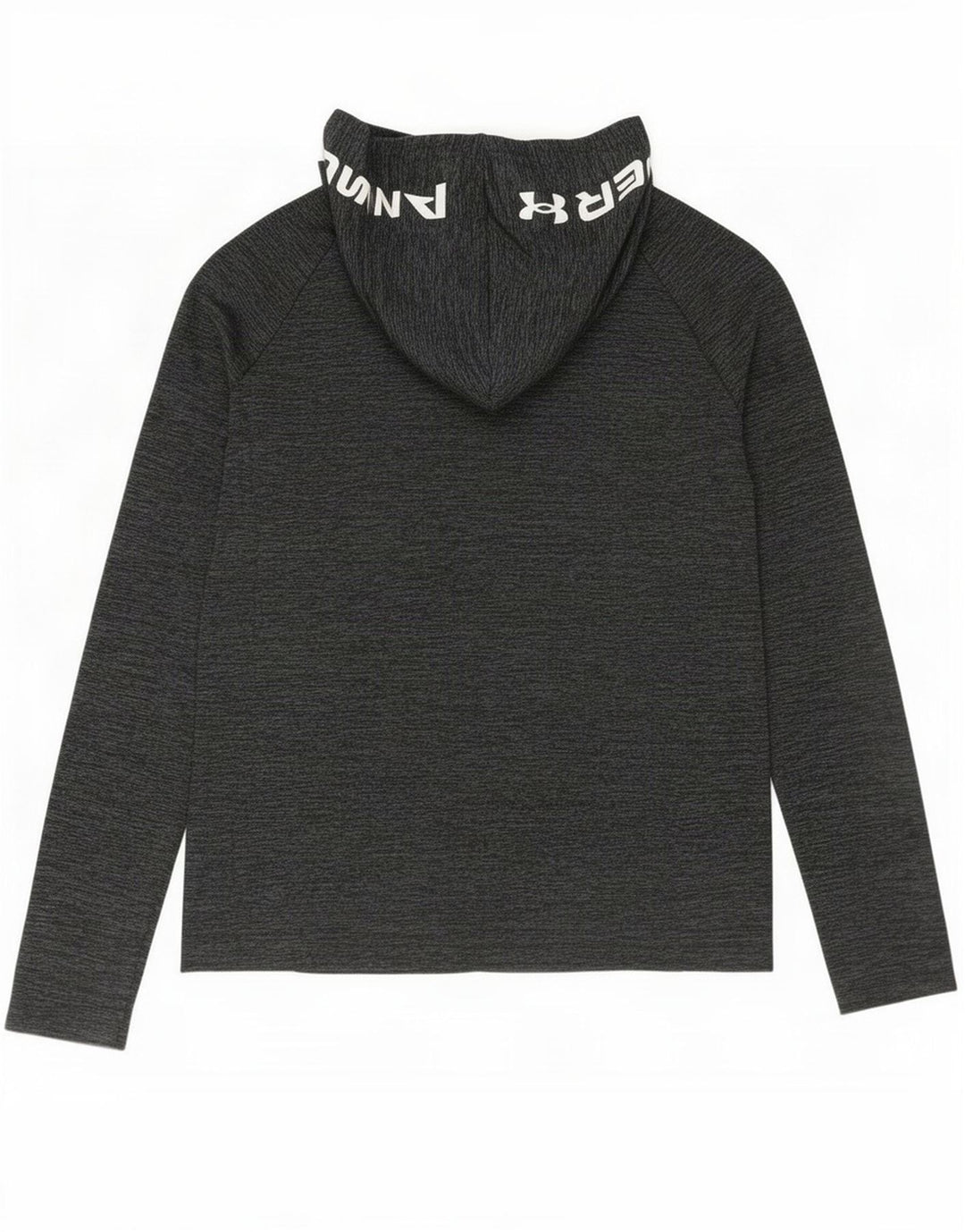 Męski top graficzny Under Armour z długim rękawem, średnioszary, nakrapiany