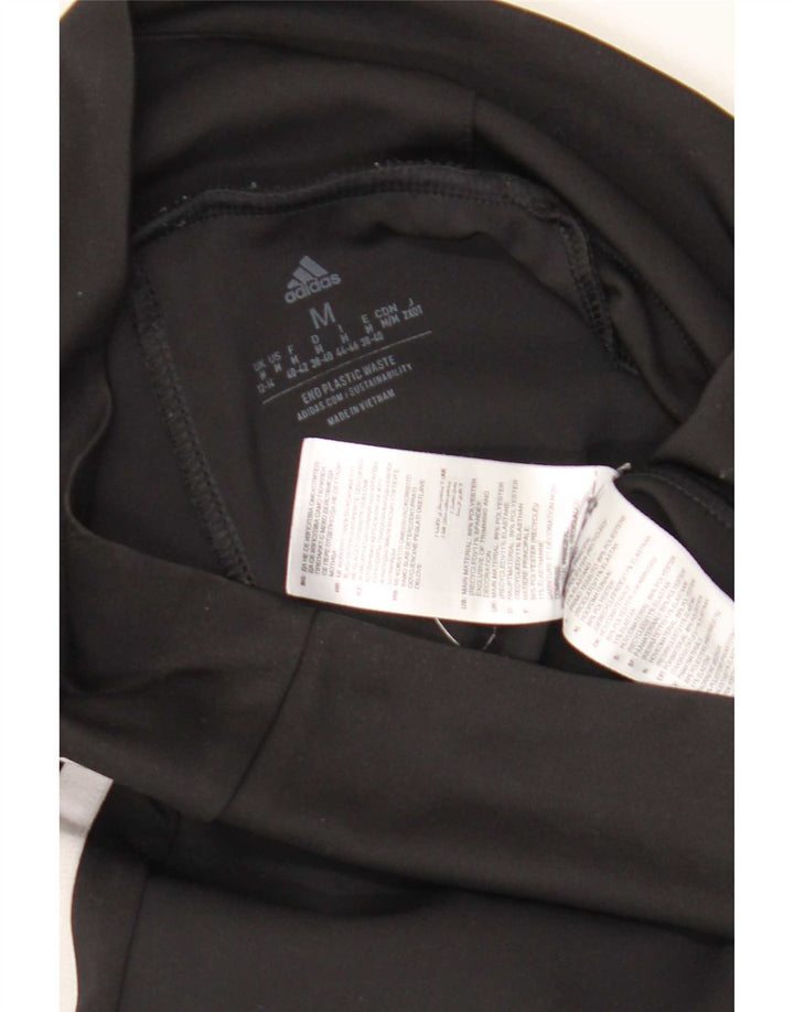 Damskie legginsy Adidas Crop UK 12/14 Średni czarny poliester