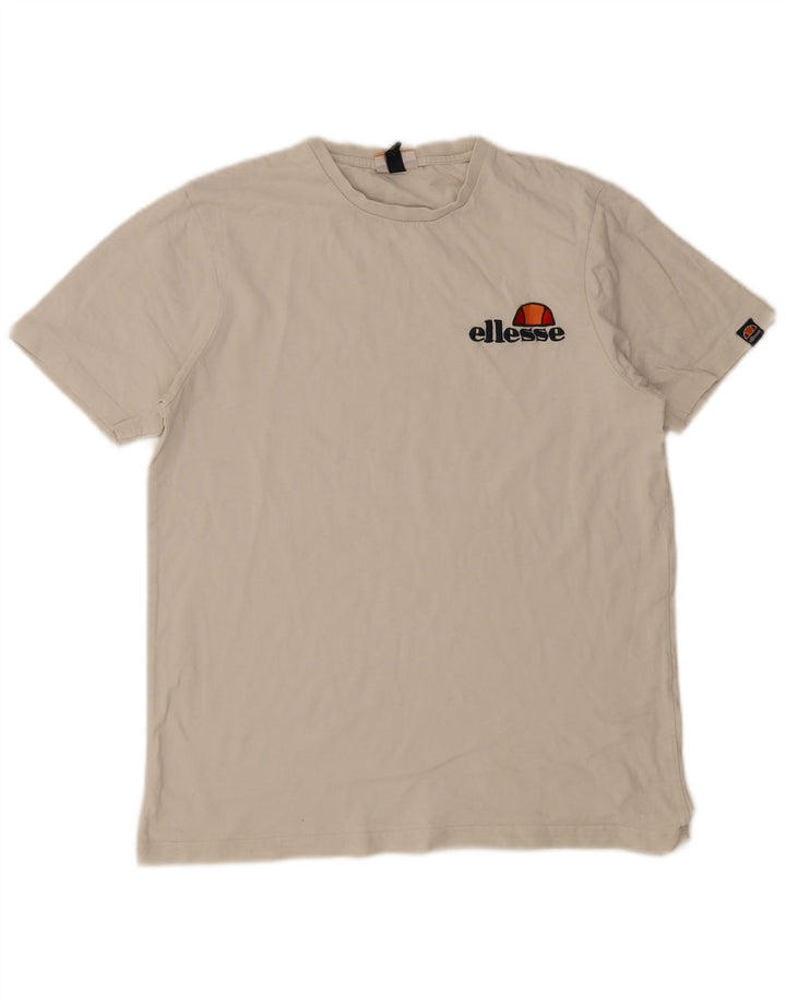 Męski T-shirt z grafiką Ellesse, duży, biały