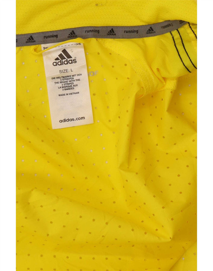 Męska kurtka przeciwdeszczowa Adidas Clima Proof UK 40, duża, żółta, poliestrowa