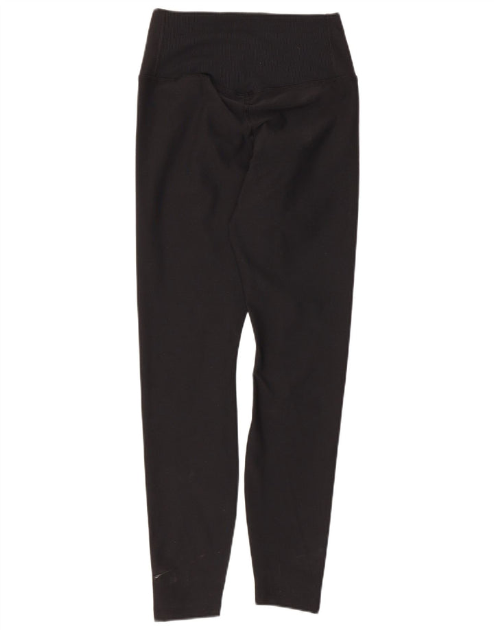 Damskie legginsy Nike Dri Fit UK 8, małe, czarne, poliestrowe