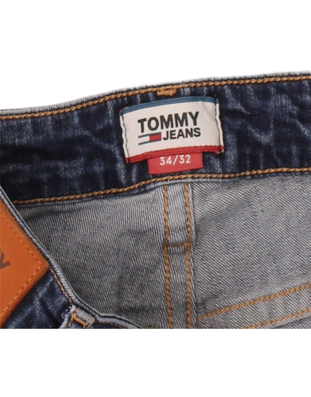 TOMMY HILFIGER Womens Bootcut Jeans W34 L32 Blue Cotton