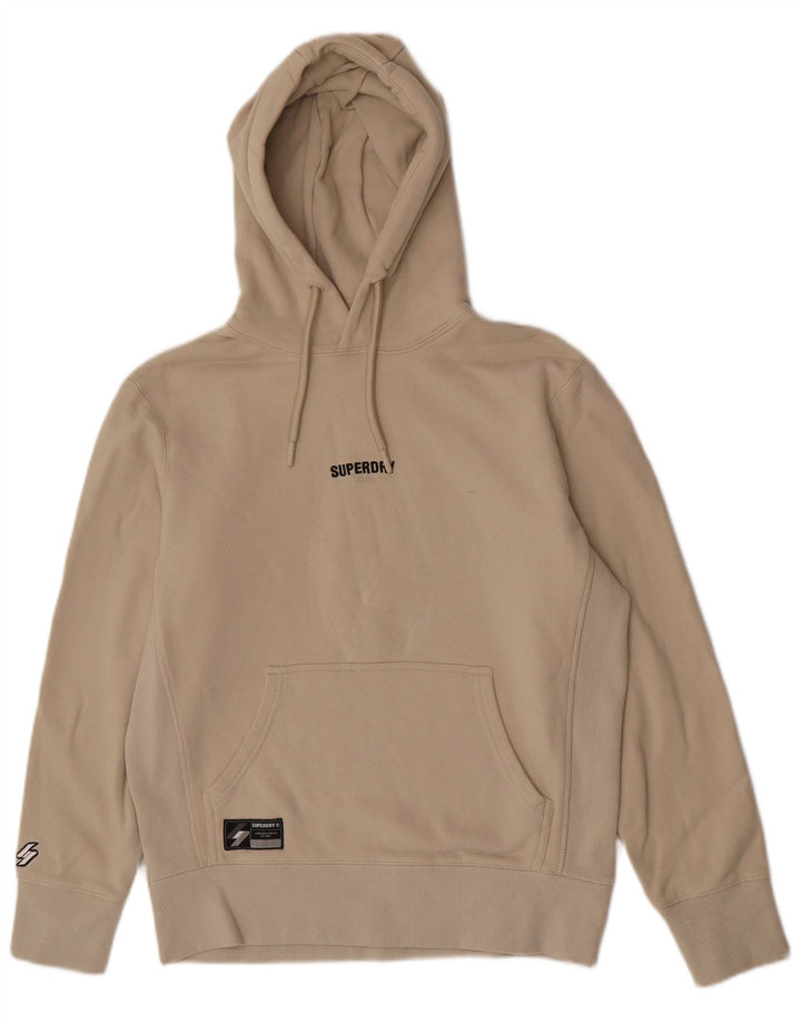 Męski sweter z kapturem Superdry, średnio beżowy, bawełniany