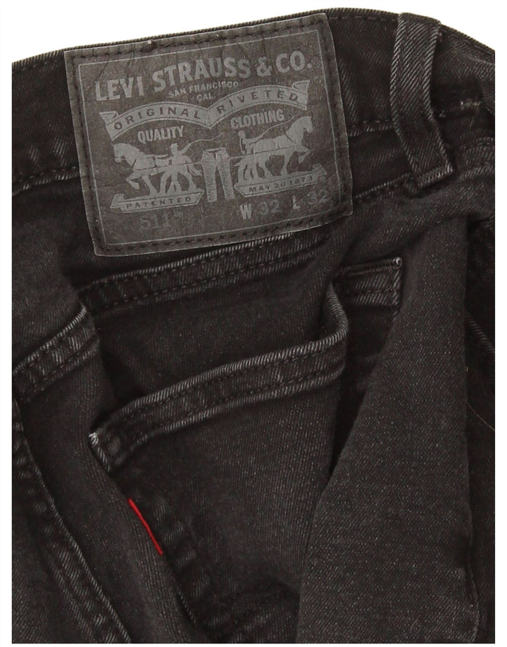 Męskie jeansy Levi's 511 Slim W32 L27 Czarna bawełna