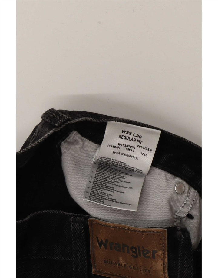 Damskie jeansy proste Wrangler W32 L30, szare, bawełniane