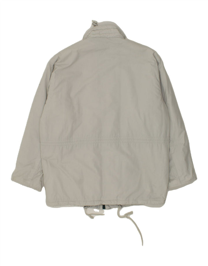 BERTO LUCCI Mens Padded Coat UK 40 Large Off White Polyester Vintage Berto Lucci and Second-Hand Berto Lucci from Messina Hembry 