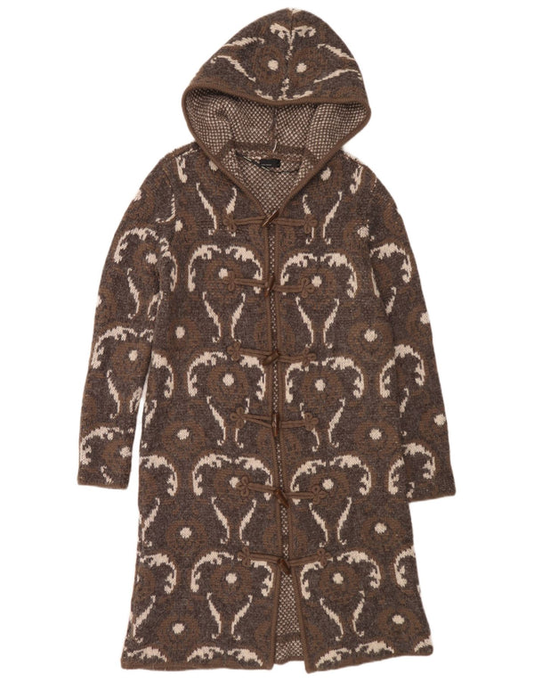 Damski sweter rozpinany Vero Moda z długim rękawem UK 18 XL Brązowy Ikat