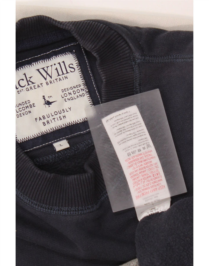 Męski sweter Jack Wills Salcombe, duży, wielokolorowy blok kolorów