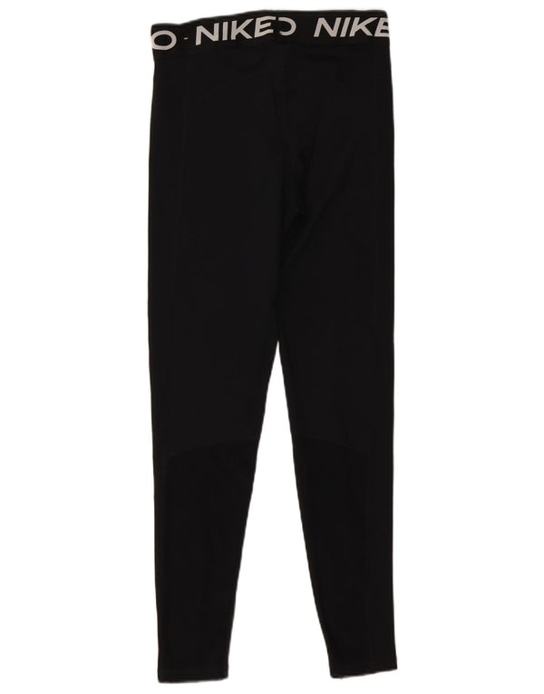 Damskie legginsy Nike Dri Fit Graphic UK 12, średni czarny poliester