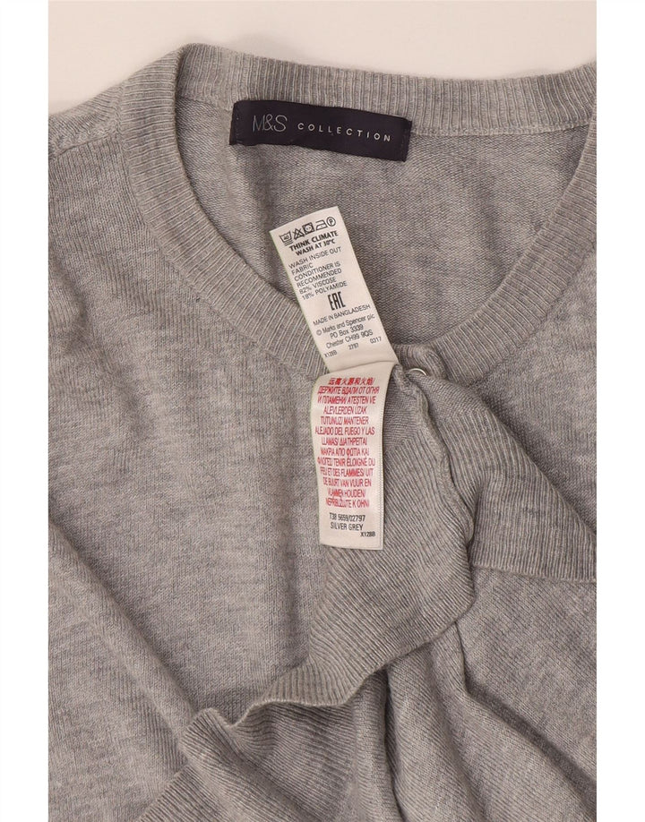 Sweter damski Marks & Spencer UK 14, średnioszary, wiskoza