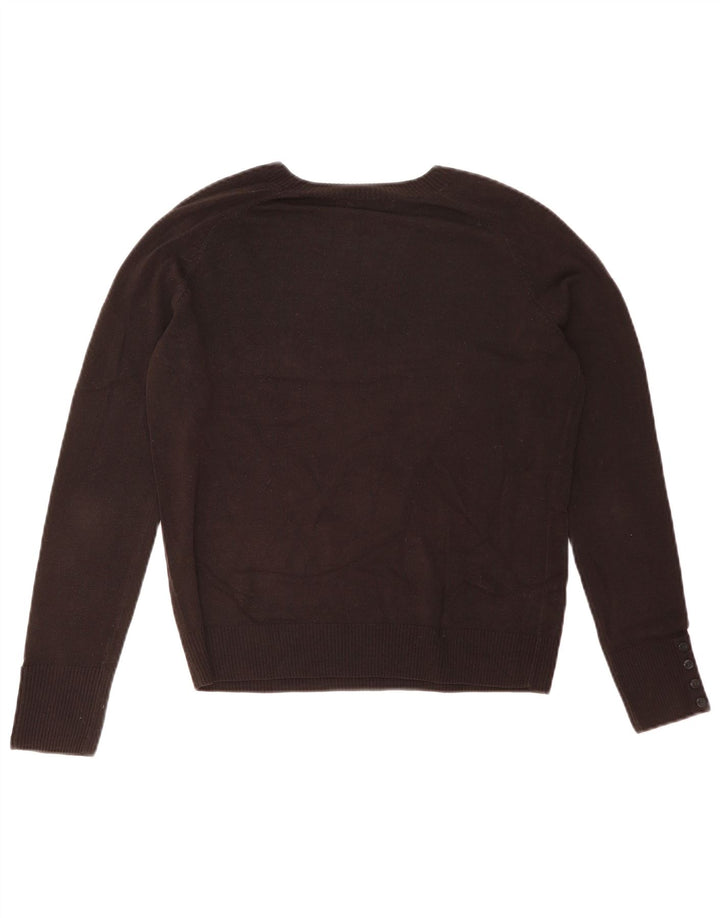 Marks & Spencer Damski sweter z dekoltem w łódkę, UK 12, średni czarny