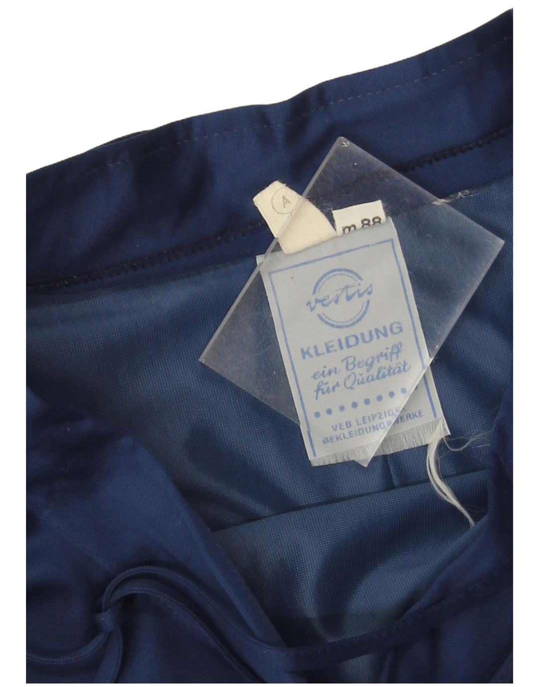 Vintage damska asymetryczna spódnica W26 mała granatowa